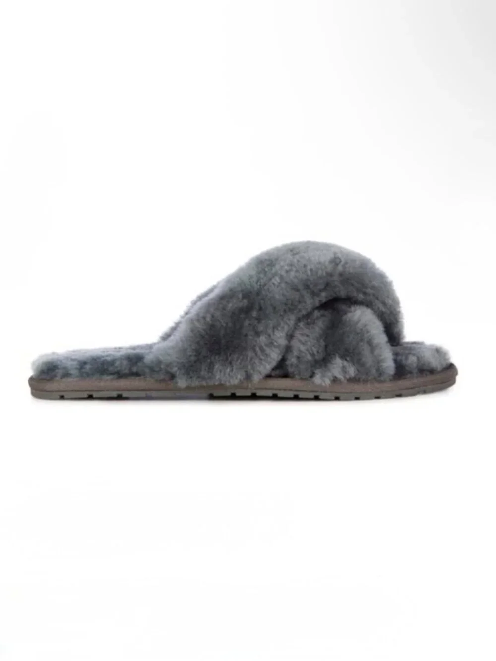 Kids 2 EMU Australia Mayberry Slippers Charcoal Gray Sheepskin K2 T12176 Fuzzy